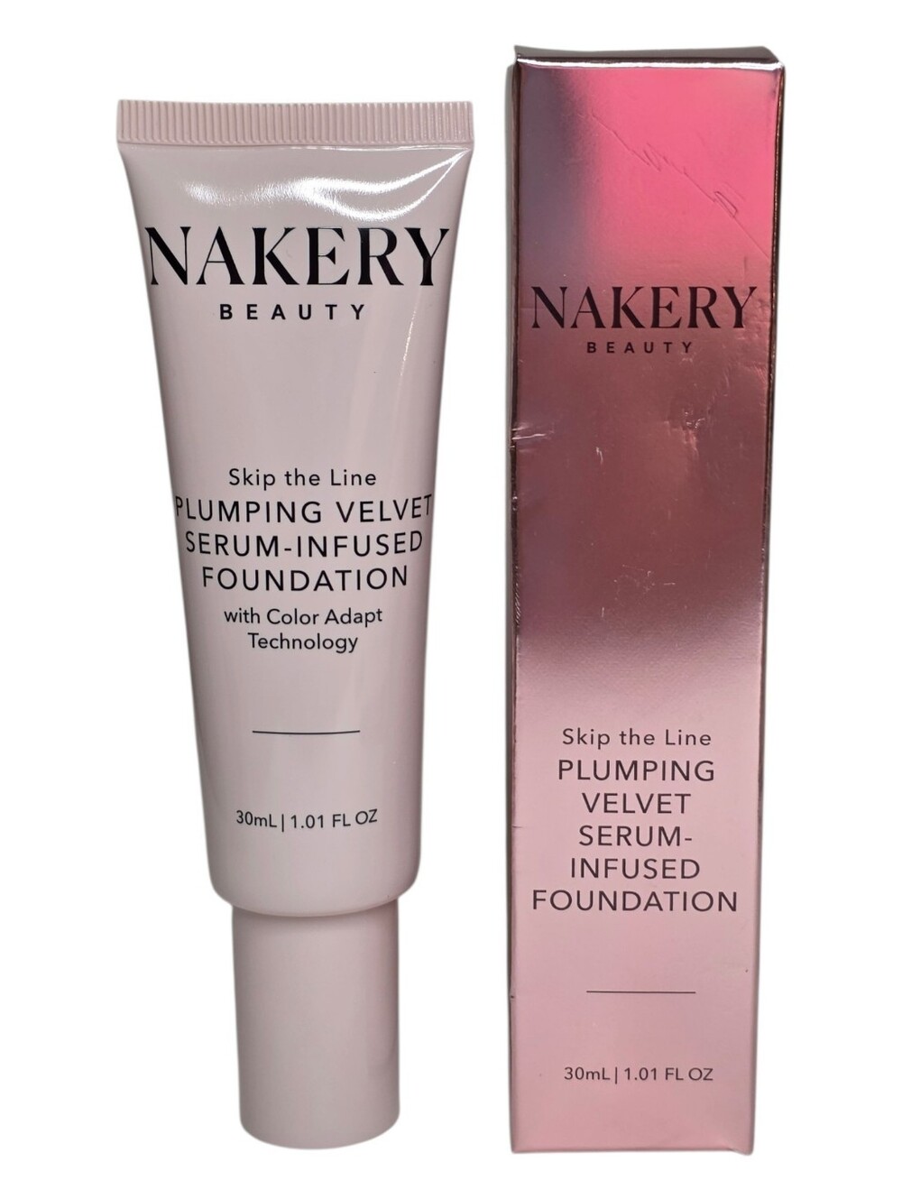 Nakery Beauty Skip The Line Plumping Velvet Serum Infused Foundation Shade: Deep
